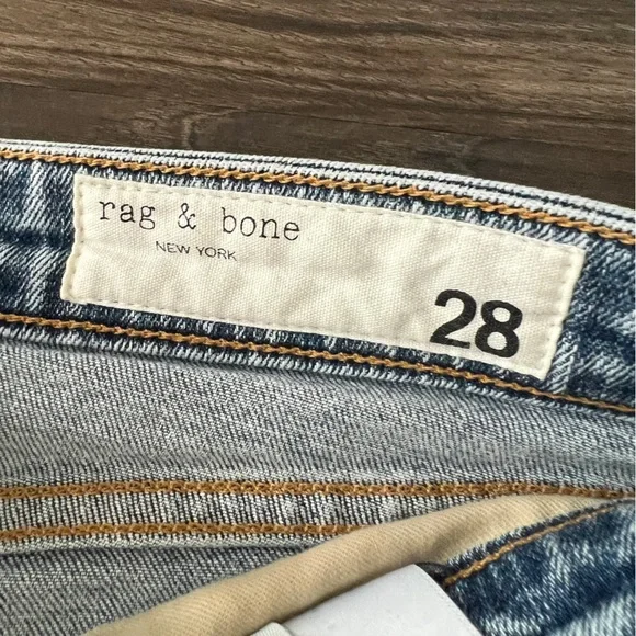 Rag & Bone Light Blue Denim Jeans - Picture 3 of 4